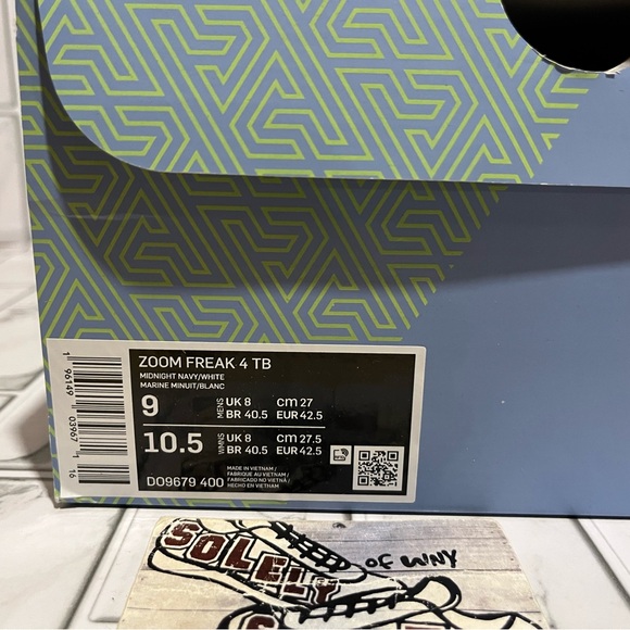 New Nike Zoom Freak 4 TB Promo Basketball Shoes Giannis Jordan Kobe Navy Blue - Picture 15 of 15